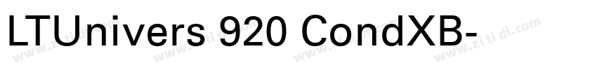 LTUnivers 920 CondXB字体转换